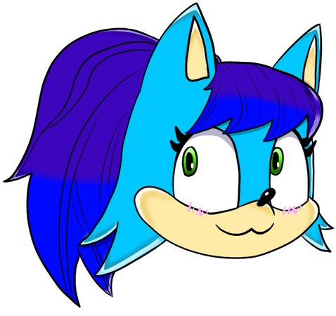 Vicky the Hedgehog (head)