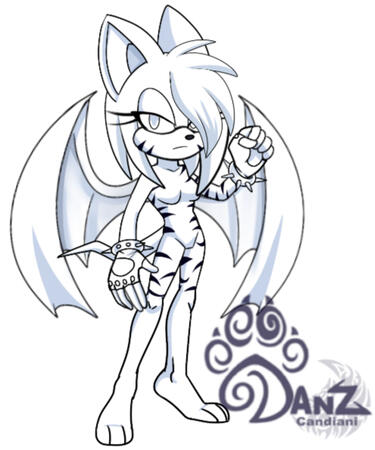 WIP character Rouge like counterpart character to my main OC